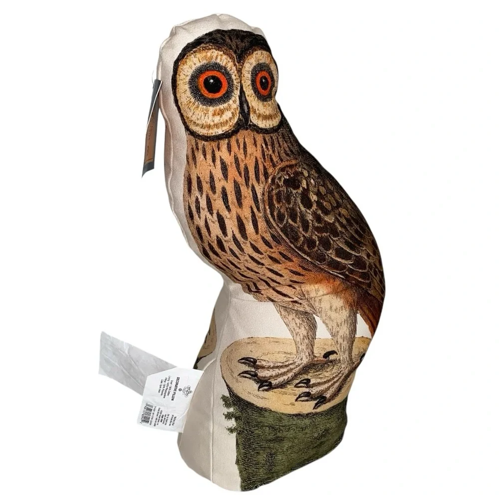 John Derian Barn Owl Throw Pillow